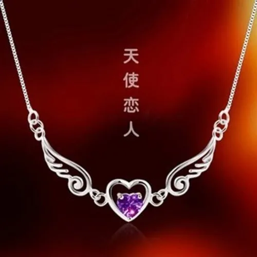 Top Quality Angel Wing 990 Sterling Silver Necklace,Lover AAA Zircon Heart Chokers Necklaces Silver Neckless Women Neckless Men
Top Quality Angel Wing 990 Sterling Silver Necklace,Lover AAA Zircon Heart Chokers Necklaces Silver Neckless Women Neckless Men