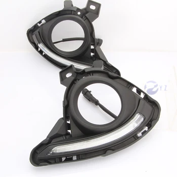 Car Flashing 2Pcs DRL For Mazda 2 2015 2016 2017 Daytime Running Lights fog lamp cover 12V Daylight with yellow turn signal
Car Flashing 2Pcs DRL For Mazda 2 2015 2016 2017 Daytime Running Lights fog lamp cover 12V Daylight with yellow turn signal