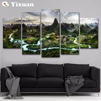 Canvas HD Prints Pictures For Living Room Wall Art Framework 5 Pieces Mountain Grange Posters Home Decor
Canvas HD Prints Pictures For Living Room Wall Art Framework 5 Pieces Mountain Grange Posters Home Decor
