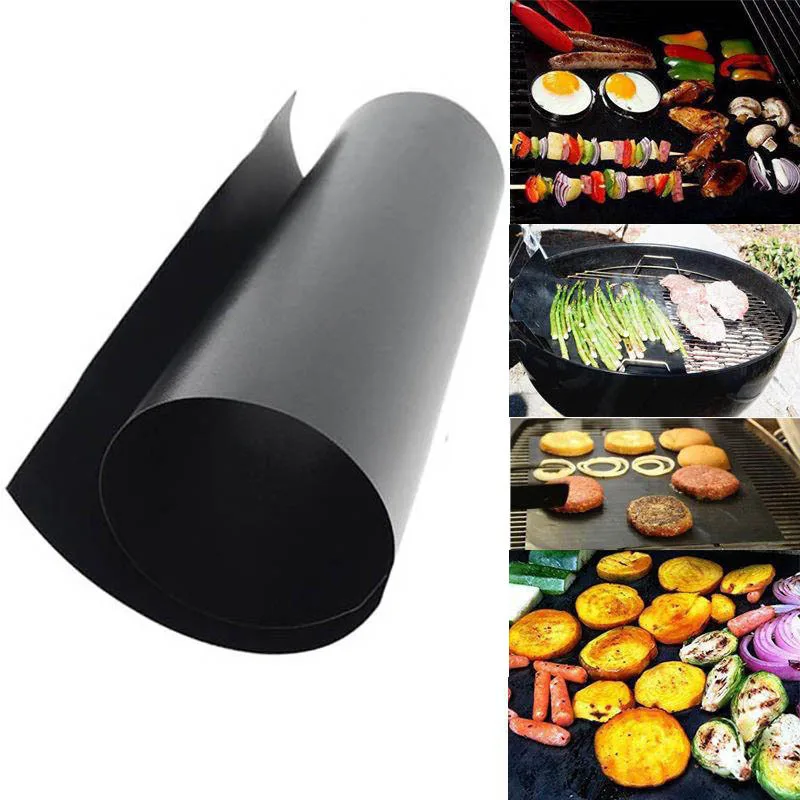 40 * 30cm BBQ Grill Mat set of 2 sheets Reusable Non-stick Make Grilling Easy BBQ accessories Barbecue Baking Liners Barbeque
40 * 30cm BBQ Grill Mat set of 2 sheets Reusable Non-stick Make Grilling Easy BBQ accessories Barbecue Baking Liners Barbeque