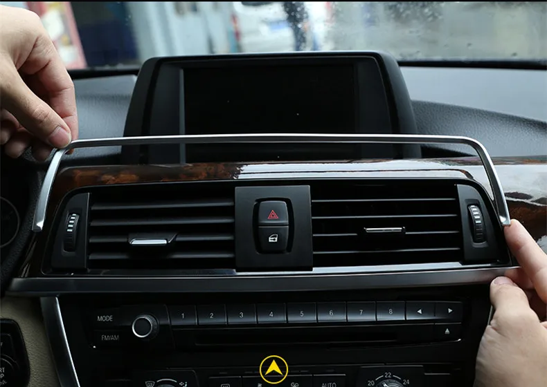 Panel de control de salida de ventilación de aire Cubierta Trim Para BMW 3 Series E90 318 320 325 11 T3 SIL