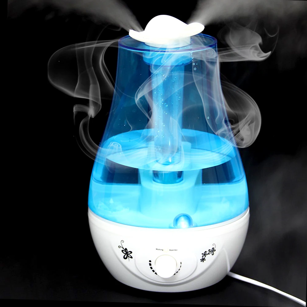 

25W 220V Tabletop 3L Water Bottle Mini Home Ultrasonic Humidifier Purifier with LED Lamp Air Freshener Diffuser for Home