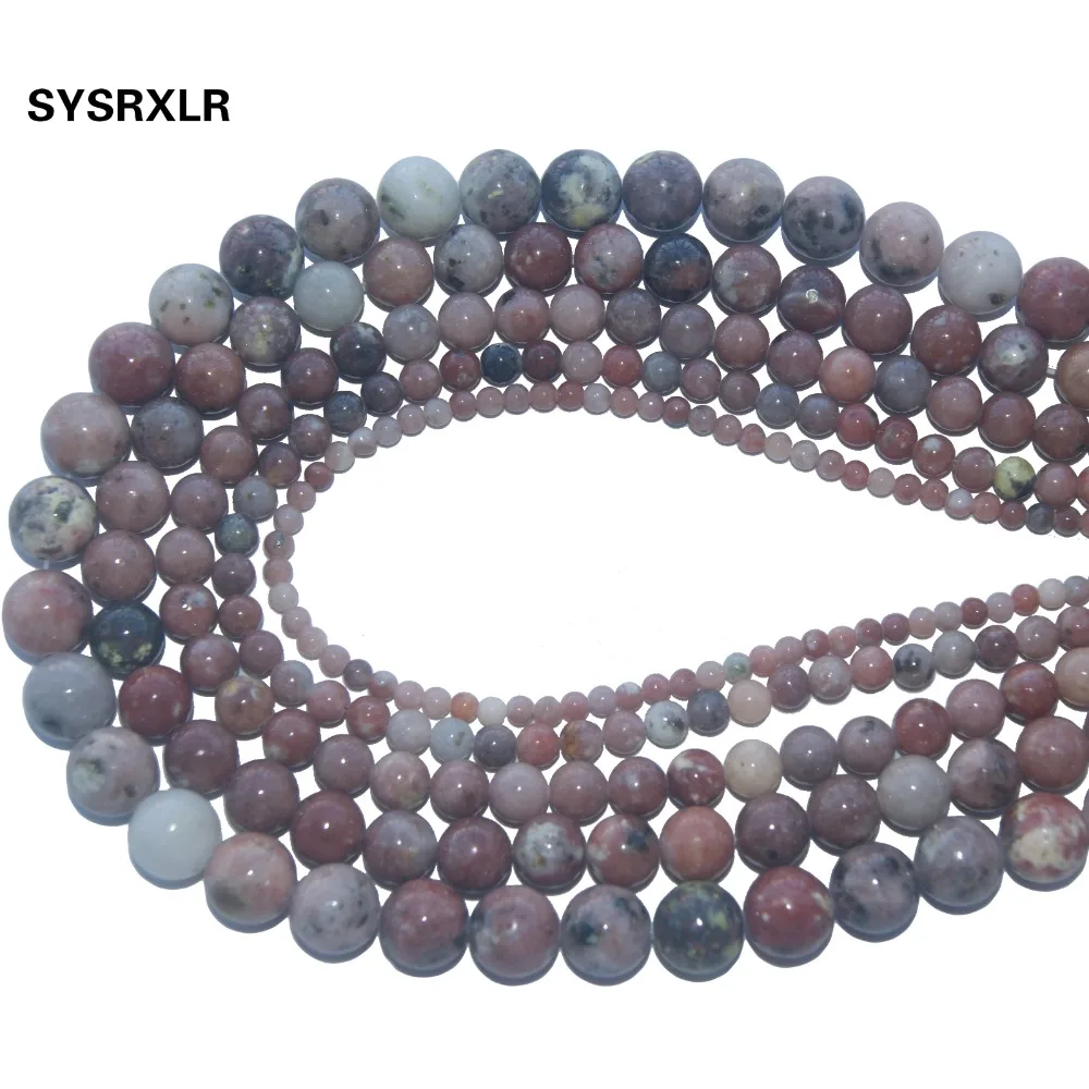 Natural Stone Red Plum Jaspers Round Loose Beads For Jewelry Making DIY Bracelet Necklace Pick Size 4/6/8/10 /12 MM Strand | Украшения и