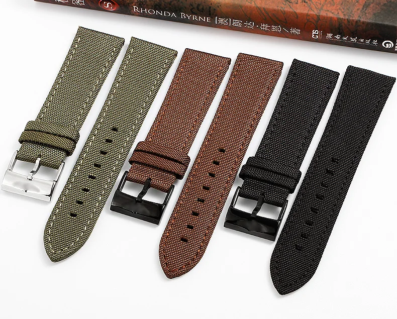 2019 New style 22MM Brown Men's nylon with cow leather buttom Watchband Watch Strap Band+Free shipping
2019 New style 22MM Brown Men's nylon with cow leather buttom Watchband Watch Strap Band+Free shipping