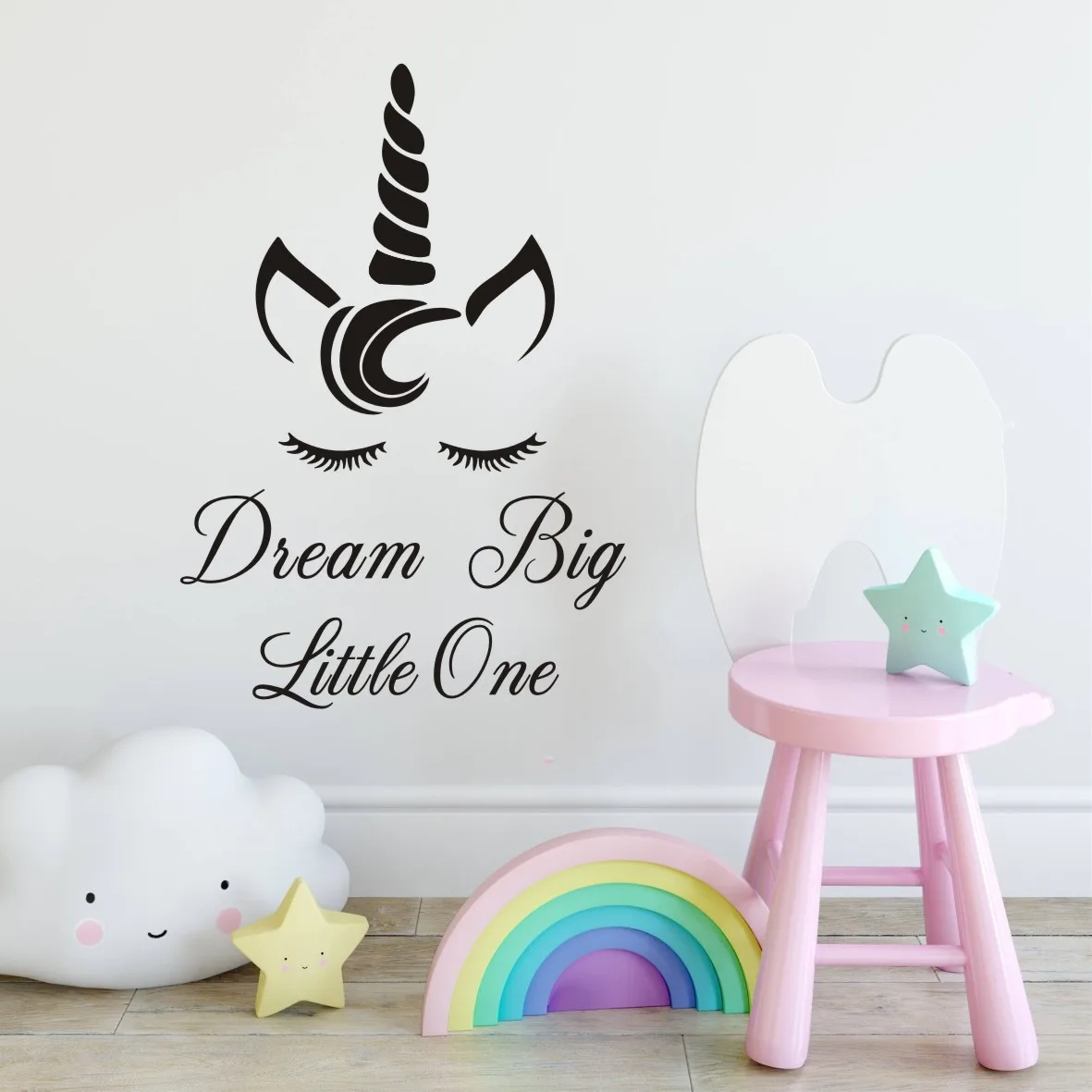 Wall Mural for Kids Room Unicorn Dream Big Little One Girls Room Sticker Nursery Wall Decal LX330
Wall Mural for Kids Room Unicorn Dream Big Little One Girls Room Sticker Nursery Wall Decal LX330