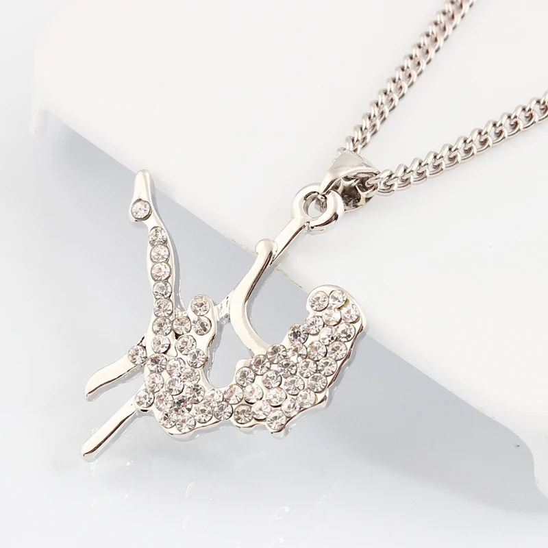 Necklace with chain dangle Pole dancing girl crystal necklace Christmas gift very beautiful pendant nickel-free fashion jewelry
Necklace with chain dangle Pole dancing girl crystal necklace Christmas gift very beautiful pendant nickel-free fashion jewelry