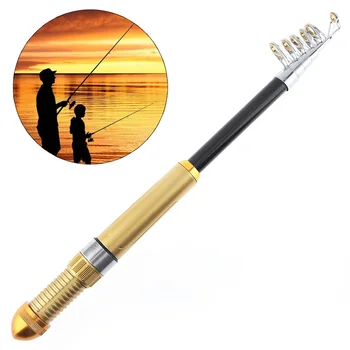 Golden Mini Portable 1.5m Ultralight Telescopic Carbon Fiber Ice Fishing Rods Travel Sea Rock Casting Rods
Golden Mini Portable 1.5m Ultralight Telescopic Carbon Fiber Ice Fishing Rods Travel Sea Rock Casting Rods