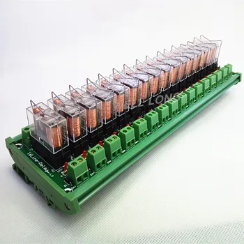 DIN Rail Mount 16 SPDT 16A Power Relay Interface Module,OMRON G2R-1-E DC12V Relay.
DIN Rail Mount 16 SPDT 16A Power Relay Interface Module,OMRON G2R-1-E DC12V Relay.