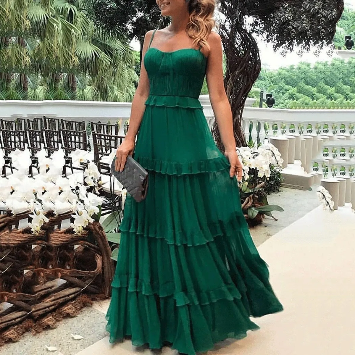 Pure Pleated Elegant Dress Women 2019 Summer Ruffle Boho Maxi Dress Casual Spaghetti Strap Party Dress Vestidos
Pure Pleated Elegant Dress Women 2019 Summer Ruffle Boho Maxi Dress Casual Spaghetti Strap Party Dress Vestidos