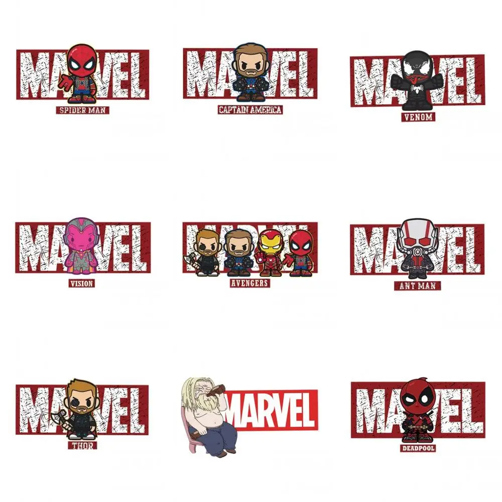 1Pcs Marvels Avengers Spiderman Ironman iron on clothes stickers heat-sensitive patch application of applique boys heat transfer
1Pcs Marvels Avengers Spiderman Ironman iron on clothes stickers heat-sensitive patch application of applique boys heat transfer