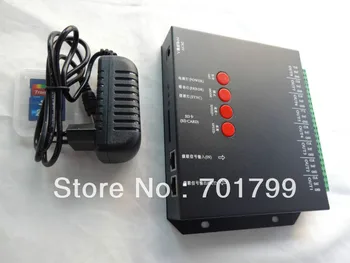 8 port off-line T-8000C led sd card pixel controller,SPI(TTL)signal output,can control max 1024*8ports=8192pixels
8 port off-line T-8000C led sd card pixel controller,SPI(TTL)signal output,can control max 1024*8ports=8192pixels