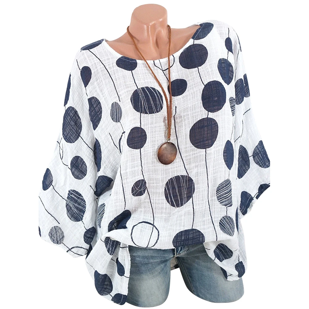 T-shirt Women Plus Size O Neck Dot Print Short Sleeve Tshirt Beach Cool Summer Female Party Fashion Modis Lady Casual D30
T-shirt Women Plus Size O Neck Dot Print Short Sleeve Tshirt Beach Cool Summer Female Party Fashion Modis Lady Casual D30