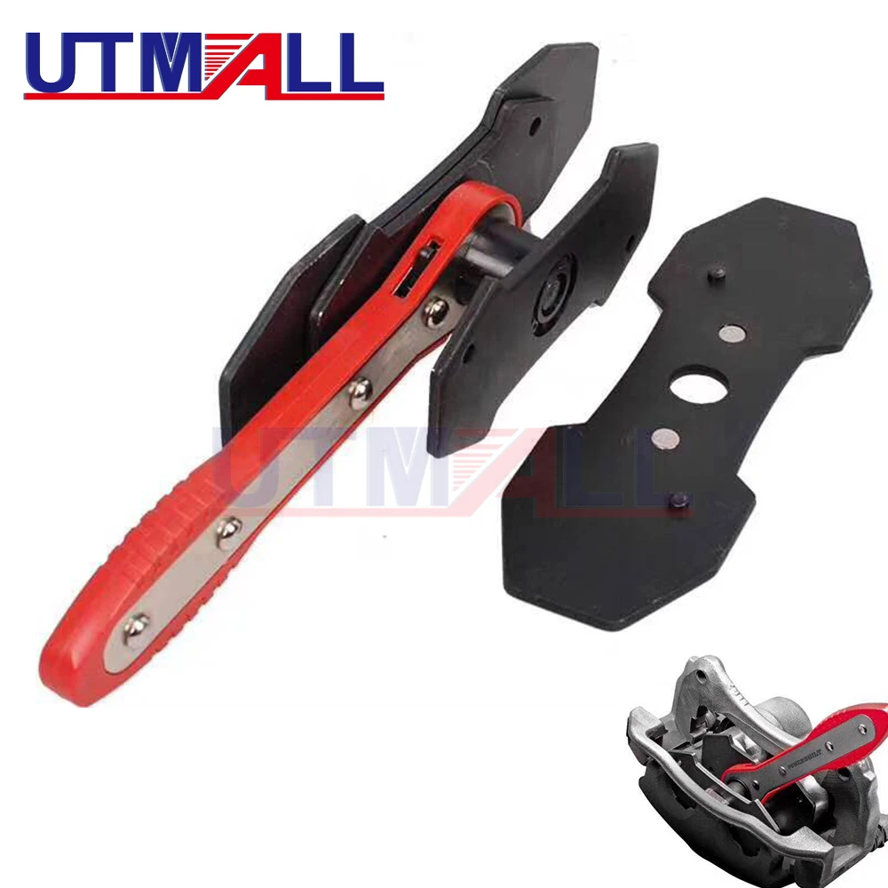 Ratchet Disc Brake Caliper Piston Spreader/Separator Pad Install Tool with 2pcs Steel Install Plates
Ratchet Disc Brake Caliper Piston Spreader/Separator Pad Install Tool with 2pcs Steel Install Plates
