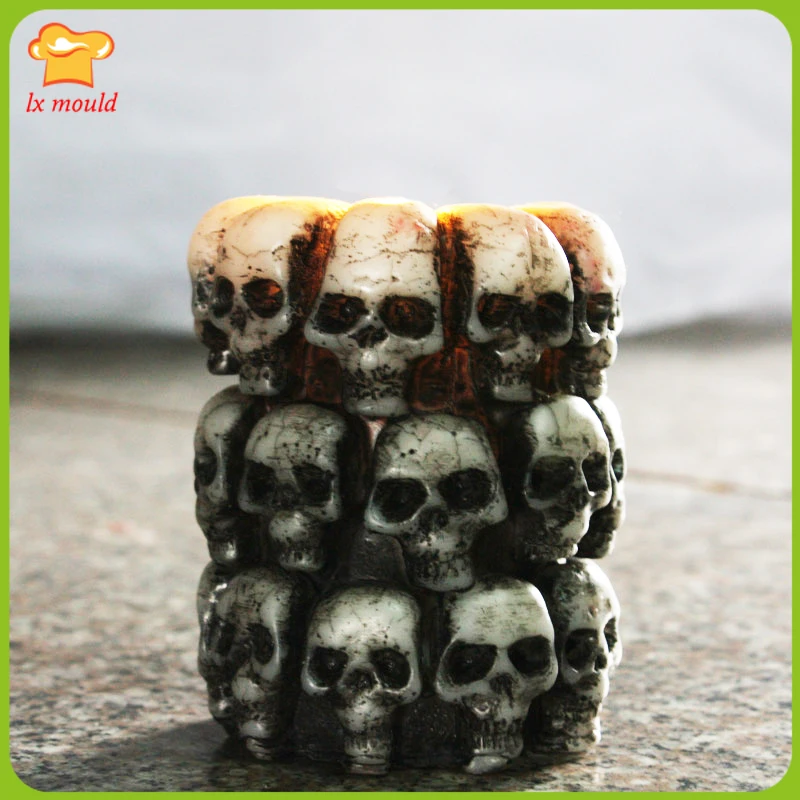 2016 new Halloween candle silicone mold horror skull Funny Tricky spike coward creative personality candle mold free shipping
2016 new Halloween candle silicone mold horror skull Funny Tricky spike coward creative personality candle mold free shipping