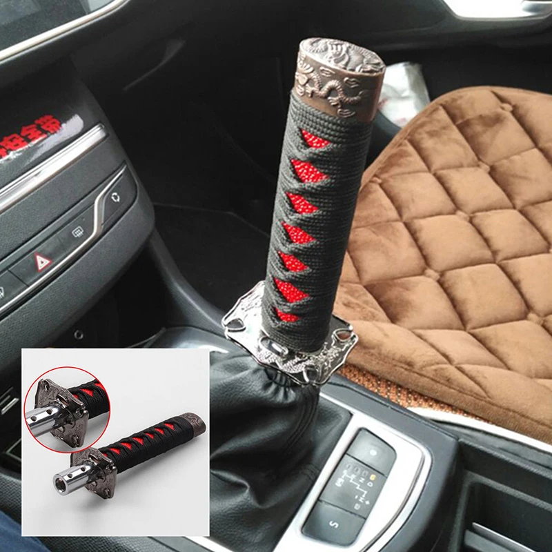 Car Truck Parts 15cm Red Samurai Sword Shift Knob Shifter