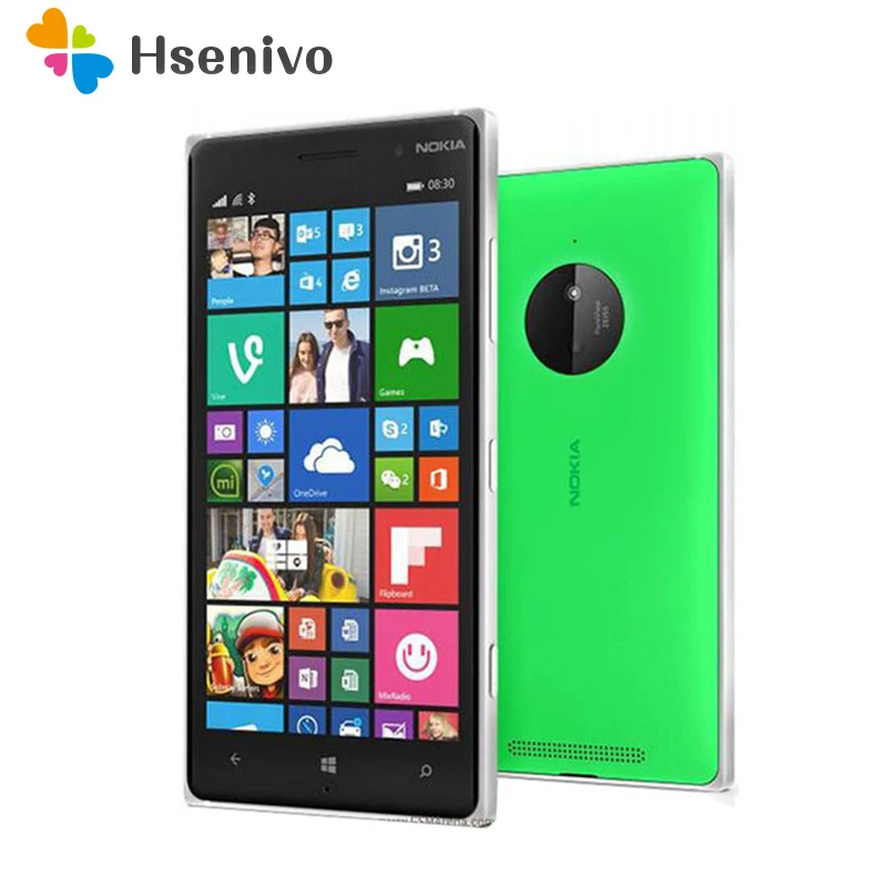 

830 Unlocked Nokia Lumia 830 mobile phone 5.0" touch screen 16GB ROM Quad Core 10MP WIFI GPS cell phone Free shipping