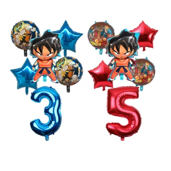 6pcs/set Cartoon 7 Dragon Ball Goku Foil Balloon 32inch Number Balloon Set Happy Birthday Party Decoration Kids Toy Campus Party
6pcs/set Cartoon 7 Dragon Ball Goku Foil Balloon 32inch Number Balloon Set Happy Birthday Party Decoration Kids Toy Campus Party