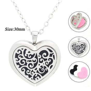 With Chain as Gift !316L Stainless Steel Aromatherapy pendant Essential Oil Perfume locket heart shape diffuser necklace
With Chain as Gift !316L Stainless Steel Aromatherapy pendant Essential Oil Perfume locket heart shape diffuser necklace
