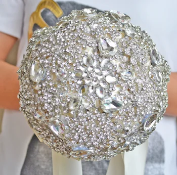 Bling Bling Crystal Brooch Adorned Wedding Bouquet Wedding Bridal Artificial Rose Flowers Bouquets De Mariage Handhold For Bride
Bling Bling Crystal Brooch Adorned Wedding Bouquet Wedding Bridal Artificial Rose Flowers Bouquets De Mariage Handhold For Bride
