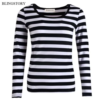 BLINGSTORY Elegant Autumn Big Size 6xl Tees For Women Casual Long Sleeve Cotton Stripe T-shirt Dropshipping YLM5526
BLINGSTORY Elegant Autumn Big Size 6xl Tees For Women Casual Long Sleeve Cotton Stripe T-shirt Dropshipping YLM5526