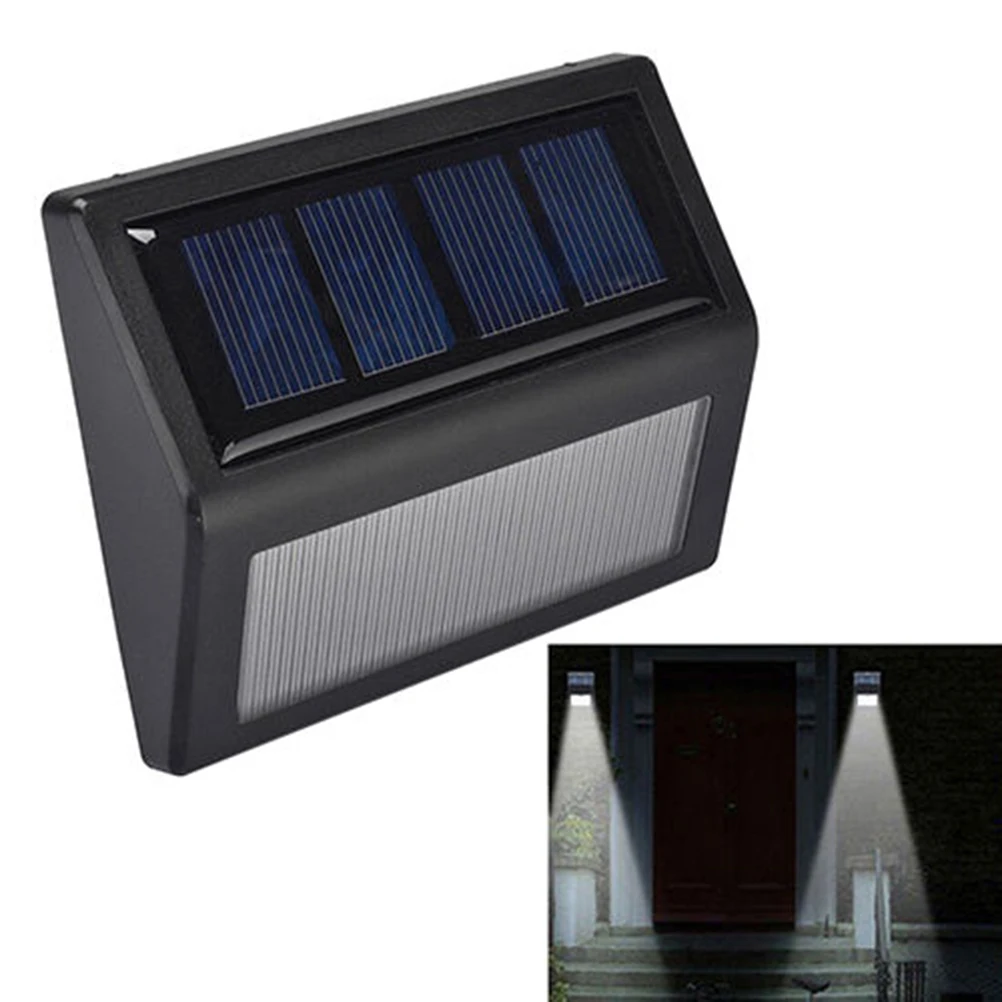 6 LED Solar Detection Wall Light Solar Led Powered Garden Lawn Lights Outdoor Infrared Light