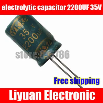 Free shipping high-quality electrolytic capacitor 35V 2200UF / HF Aluminum Capacitor 2200UF 35V / Volume 16 * 25MM
Free shipping high-quality electrolytic capacitor 35V 2200UF / HF Aluminum Capacitor 2200UF 35V / Volume 16 * 25MM