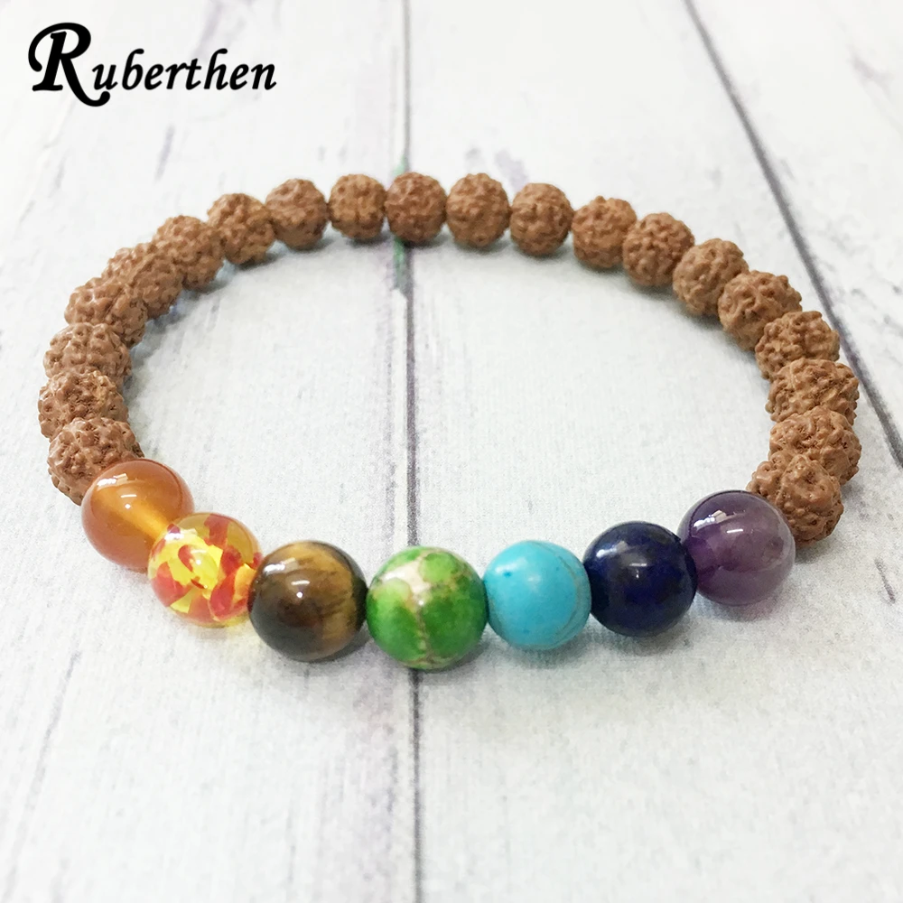 Ruberthen 2019 New Design 7 Chakra Bracelet High Natural Gem Stone Bracelet 6 mm Rudraksha Yoga Mala Feminine Bracelet
Ruberthen 2019 New Design 7 Chakra Bracelet High Natural Gem Stone Bracelet 6 mm Rudraksha Yoga Mala Feminine Bracelet