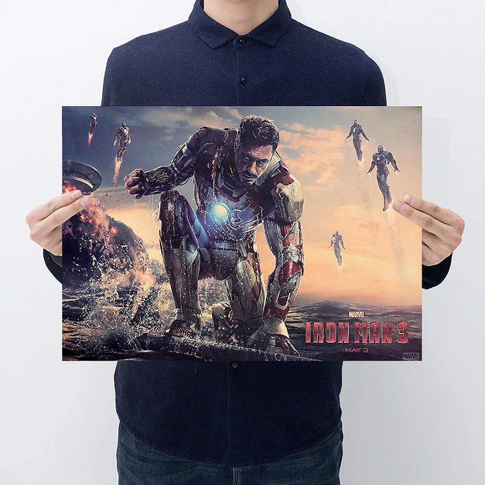 1pcs movie Iron Man retro kraft paper poster Home bar cafe restaurant decorative painting 50.5x35cm
1pcs movie Iron Man retro kraft paper poster Home bar cafe restaurant decorative painting 50.5x35cm