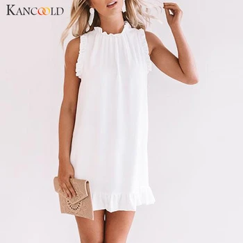 KANCOOLD dress Fashion Women O-Neck Solid Sleeveless Casual Less Up Dress Summer Mini new dress women 2019MAY8
KANCOOLD dress Fashion Women O-Neck Solid Sleeveless Casual Less Up Dress Summer Mini new dress women 2019MAY8