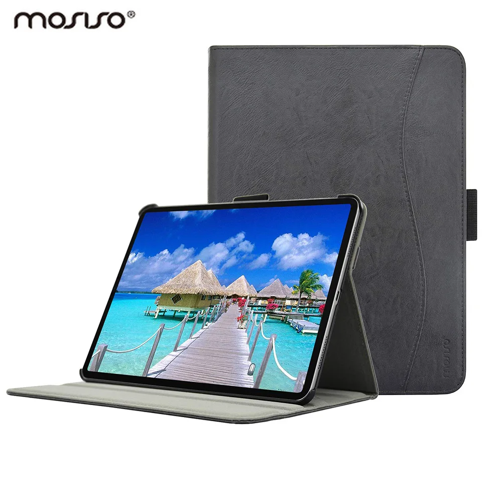 Черный чехол Mosiso из искусственной кожи для нового Ipad 11 дюймов 2018 модель