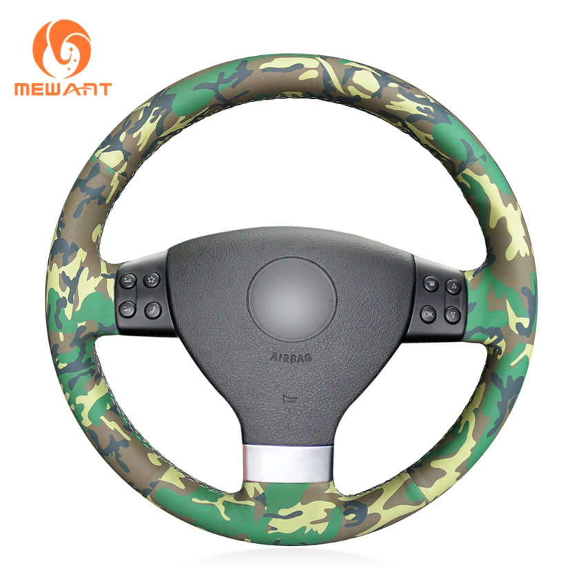 MEWANT Camouflage Artificial Leather Car Steering Wheel Cover for Volkswagen Golf5 Mk5 VW Passat B6 Jetta 5 Mk5 Tiguan 2007-2011
MEWANT Camouflage Artificial Leather Car Steering Wheel Cover for Volkswagen Golf5 Mk5 VW Passat B6 Jetta 5 Mk5 Tiguan 2007-2011
