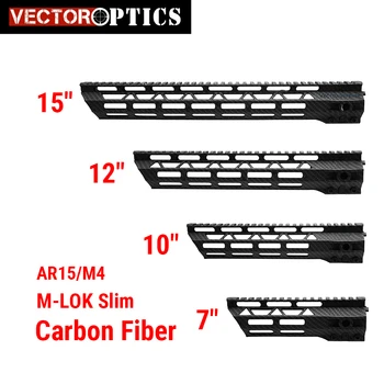 

Vector Optics M-LOK Slim Carbon Fiber Polymer 7 10 12 15 Inch AR15 M4 Free Float Handguard Picatinny Rail MLOK .223 5.56 AR-15