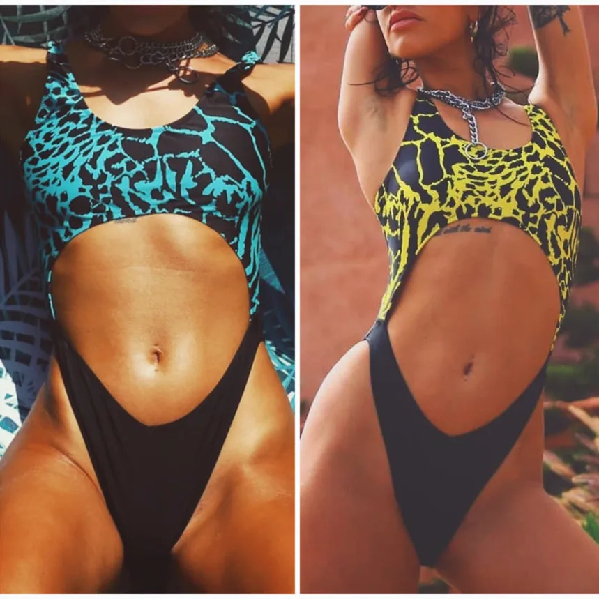 Bkning Tummy Cut Leopard One Piece Costume Swimsuit High Leg Swimwear 2019 Summer Hot Bodysuit Badpak Bathing Suits Beach Wear
Bkning Tummy Cut Leopard One Piece Costume Swimsuit High Leg Swimwear 2019 Summer Hot Bodysuit Badpak Bathing Suits Beach Wear