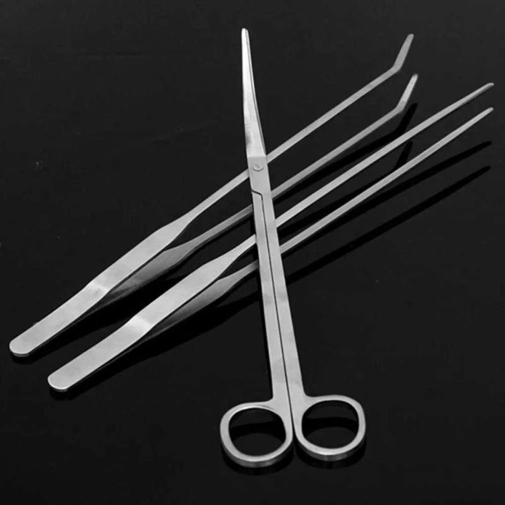 3pcs/lot Stainless Aquarium Tank Aquatic Plant Maintenance Curve Straight Tweezers Curved Scissors Professional Tools Kit Set
3pcs/lot Stainless Aquarium Tank Aquatic Plant Maintenance Curve Straight Tweezers Curved Scissors Professional Tools Kit Set