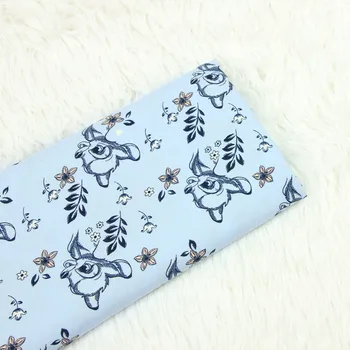 half meter artificial cotton cartoon little deer print fabric soft cloth for garment dress children's apparel material B465
half meter artificial cotton cartoon little deer print fabric soft cloth for garment dress children's apparel material B465