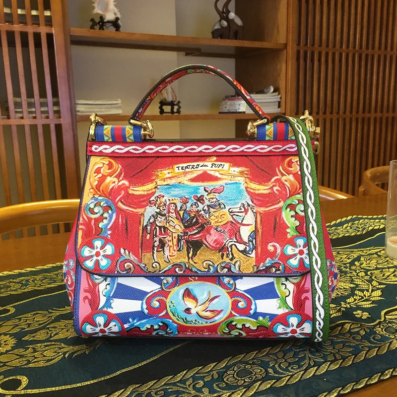 2019 New Luxury Prince Sicily Handbag leather Printing Women Shoulder Bag Diagonal package female Top-hand Bags L121
2019 New Luxury Prince Sicily Handbag leather Printing Women Shoulder Bag Diagonal package female Top-hand Bags L121