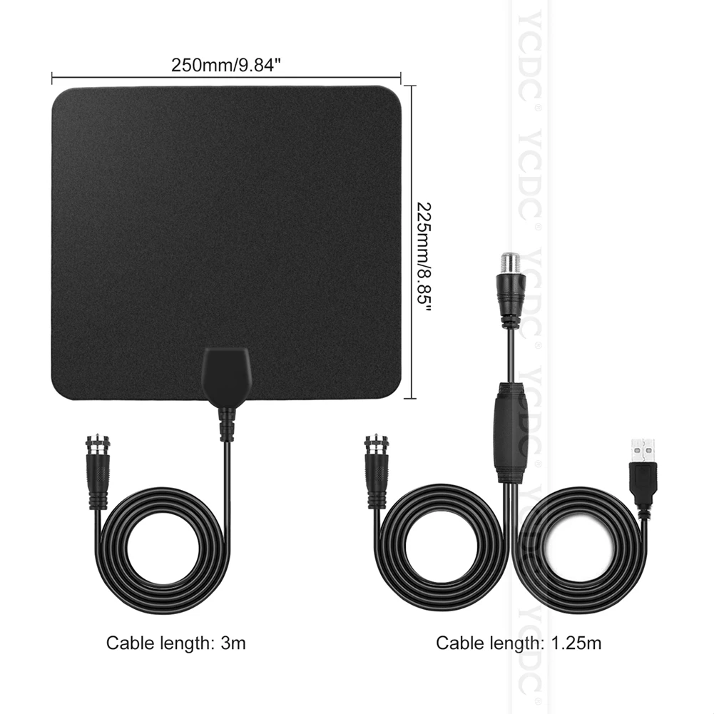 USB Power Simple Fashion HDTV Amplified Indoor Digital TV Aerial with High Gain HDTV 50 Miles Reception Range Home Use
USB Power Simple Fashion HDTV Amplified Indoor Digital TV Aerial with High Gain HDTV 50 Miles Reception Range Home Use
