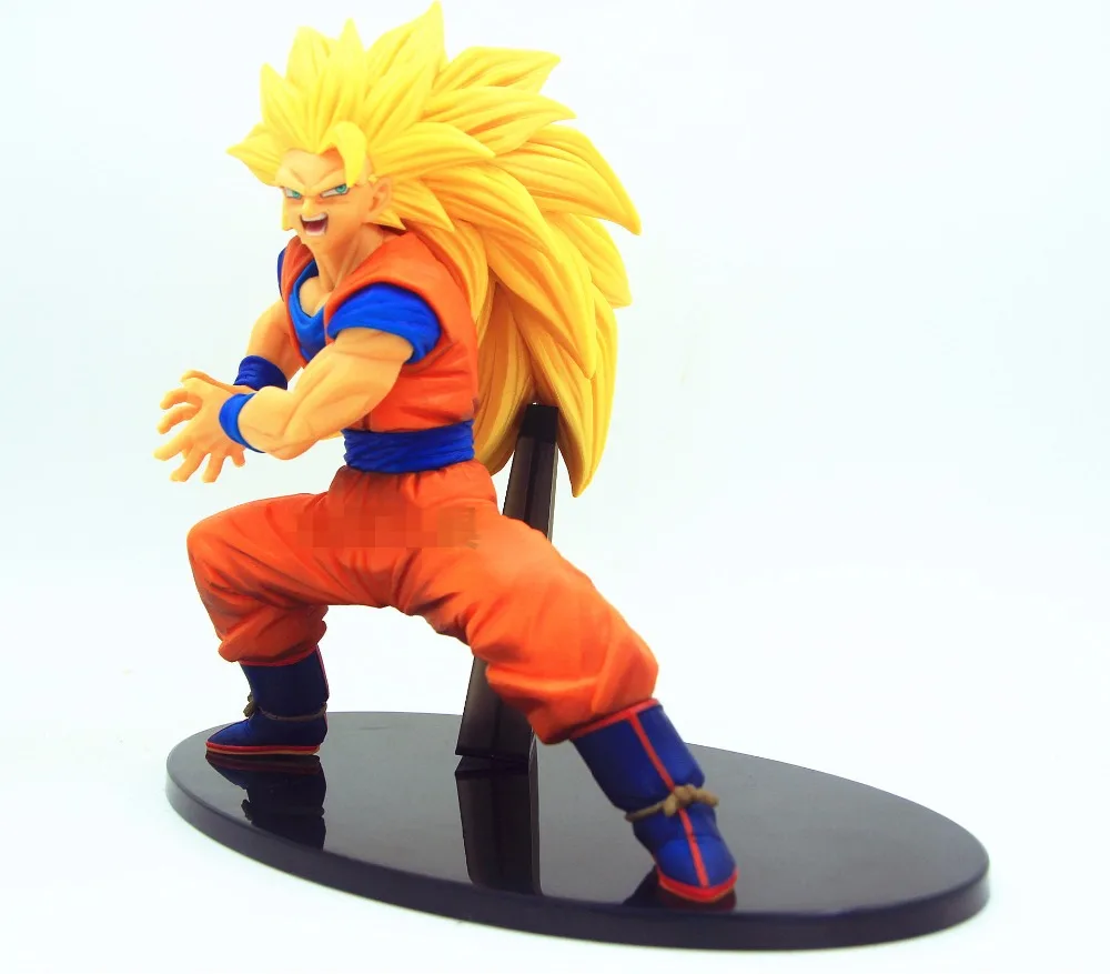 LSY Dragon Ball Z Супер Saiyan 3 Сон Гоку ПВХ фигурка Коллекционная модель игрушки см 18 Лидер