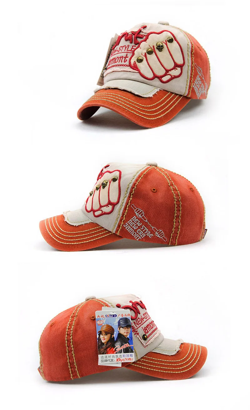 Fashion Letter Rivets Baseball Cap Women Men Fist Pattern Snapback Hat Unisex Adjustable Casual Outdoor Sport Caps CP0046 (17)