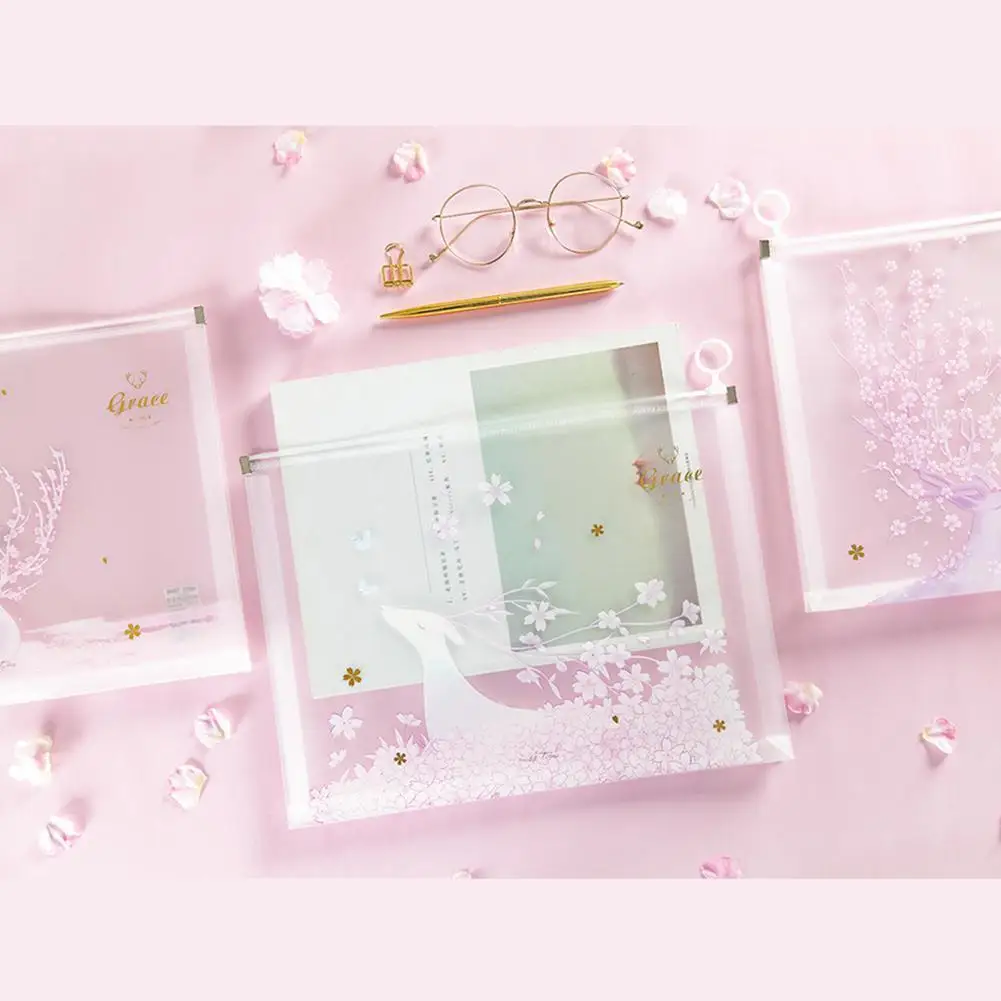 A4 PP Cherry Sakura Blossoms Zipper File Simple and Fresh Document Bag File Folder Stationery Filing Production File Organizer
A4 PP Cherry Sakura Blossoms Zipper File Simple and Fresh Document Bag File Folder Stationery Filing Production File Organizer