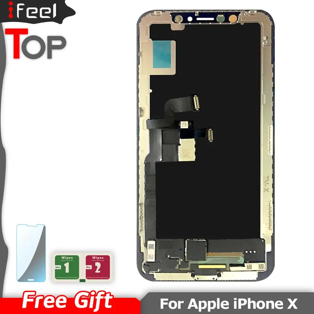 ЖК дисплей и тачскрин для iPhone X без битых пикселей дигитайзер в сборе запасные