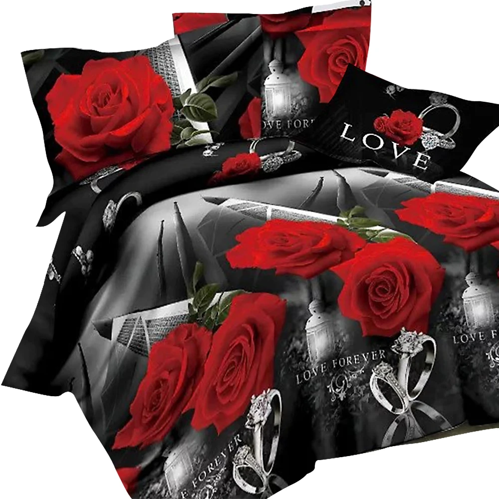 DIDIHOU 3/4PCS Rose Print Luxury Bed Linen For Duvet Cover Bedding Set Flower Pillowcase Bedclothes Home Textile Room Decoration
DIDIHOU 3/4PCS Rose Print Luxury Bed Linen For Duvet Cover Bedding Set Flower Pillowcase Bedclothes Home Textile Room Decoration