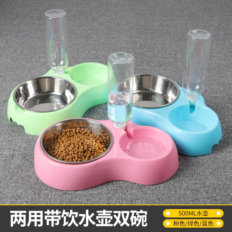 Round dual-use drinking water bottle double bowl 2-in-1 dog cat automatic drinking water dog bowl
Round dual-use drinking water bottle double bowl 2-in-1 dog cat automatic drinking water dog bowl