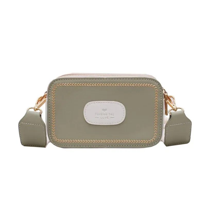 Bags For Women 2019 Korean Version Of The Simple Contrast Color Shoulder Bag Wide Shoulder Strap Slanting Small Square Bag
Bags For Women 2019 Korean Version Of The Simple Contrast Color Shoulder Bag Wide Shoulder Strap Slanting Small Square Bag