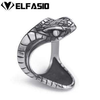 Elfasio Mens Boys Stainless Steel Ring Silver Viper Snake Serpent Cobra Biker Jewelry Size 7-13
Elfasio Mens Boys Stainless Steel Ring Silver Viper Snake Serpent Cobra Biker Jewelry Size 7-13