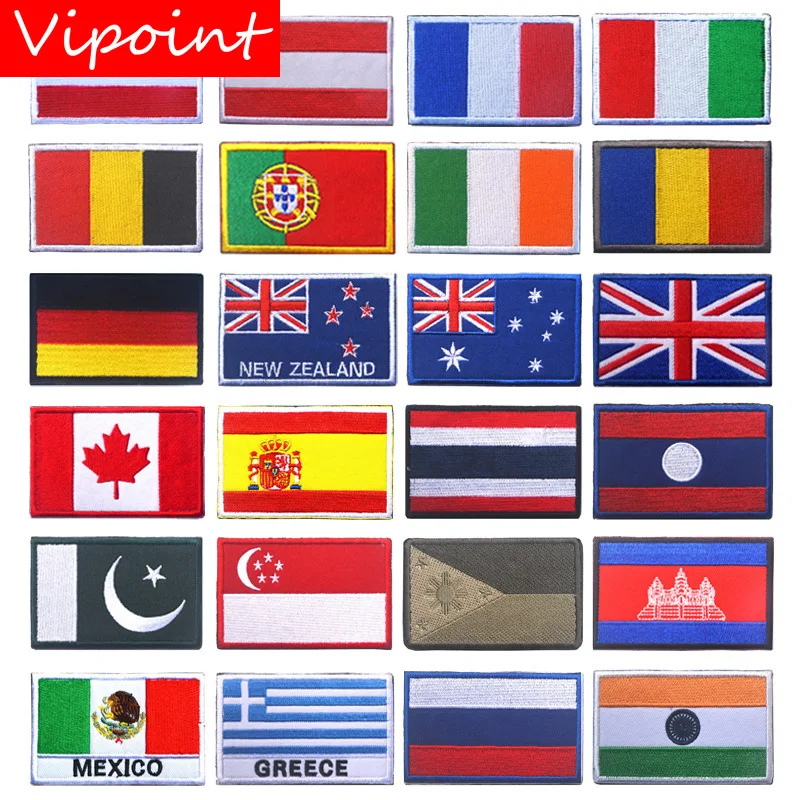 VIPOINT embroidery HOOK&LOOP France Italy Germany flag patch national flag patches badges applique patches for clothing AD-369
VIPOINT embroidery HOOK&LOOP France Italy Germany flag patch national flag patches badges applique patches for clothing AD-369