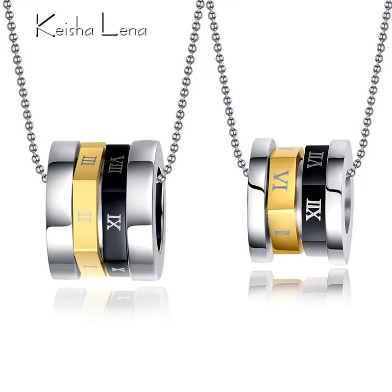 Keisha Lena Couple's Jewelry Titanium Steel Rotating Roman Numerals Bulgaria Pendant Necklace For Men/Women Fine Jewelry
Keisha Lena Couple's Jewelry Titanium Steel Rotating Roman Numerals Bulgaria Pendant Necklace For Men/Women Fine Jewelry