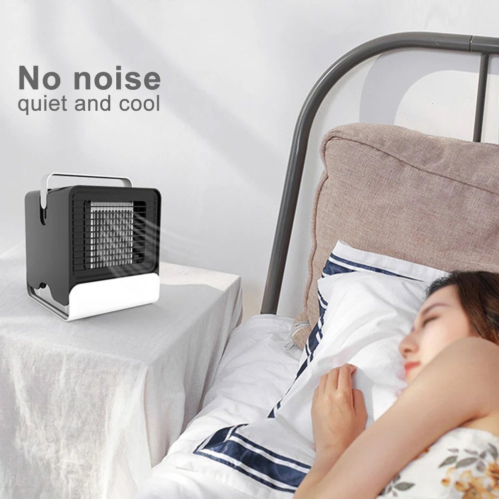 Mini Portable Air Conditioner Cooler Fan Humidifier USB Desktop Mobile Fan With LED Lights Summer Air Cooler Fan
Mini Portable Air Conditioner Cooler Fan Humidifier USB Desktop Mobile Fan With LED Lights Summer Air Cooler Fan