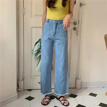 HziriP New Arrival Tassel Loose High Waist Jeans Loose Female Blue All Match Large Size Women Denim Straight Ankle Length Pants
HziriP New Arrival Tassel Loose High Waist Jeans Loose Female Blue All Match Large Size Women Denim Straight Ankle Length Pants