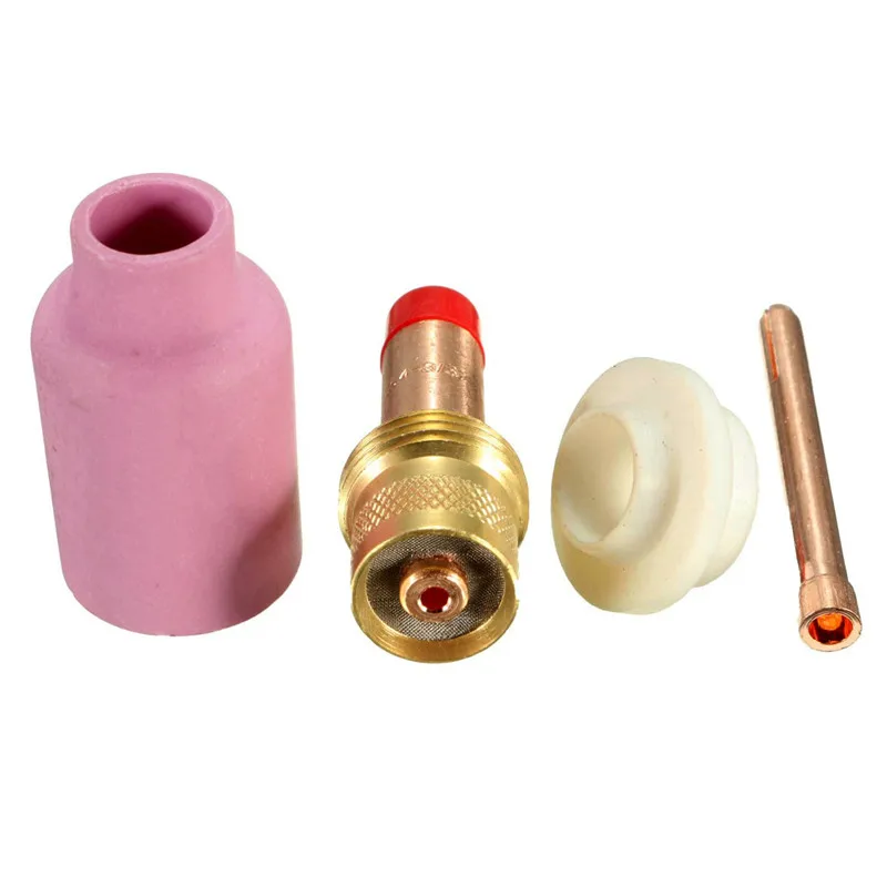 4Pcs TIG Gas Lens KIT Size 3/32" 45V26 10N24 54N15 54N01 FIT TIG Welding Torch PTA DB SR WP17 18 26 Series
4Pcs TIG Gas Lens KIT Size 3/32" 45V26 10N24 54N15 54N01 FIT TIG Welding Torch PTA DB SR WP17 18 26 Series